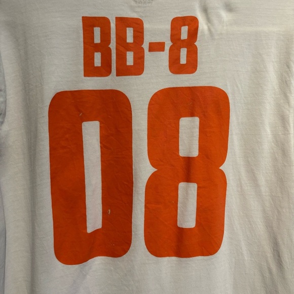 Rare Star Wars Harvey Nichols BB-8 Medium Men's Jersey T Shirt White - Picture 8 of 12